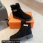 Hermes Veo ankle boots in monochrome suede calfskin Black and lined with woolskin 2024