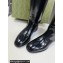 Gucci Heel 2.5cm Buckle-Detail Knee-Length Boots in Brushed Leather Black 2024