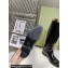 Gucci Heel 2.5cm Buckle-Detail Knee-Length Boots in Brushed Leather Black 2024