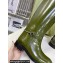 Gucci Heel 2.5cm Buckle-Detail Knee-Length Boots in Brushed Leather Green 2024