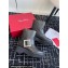 Roger Vivier Viv' Rangers Biker Booties with Crystal buckle in leather Black 2024