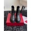 Roger Vivier Viv' Rangers Biker Booties with Metal buckle in leather Black 2024