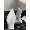 Jimmy Choo Heel 9.5cm Scarlett Ankle Boots in White Nappa Leather 2024