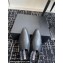 Alexander Wang Heel 3cm Pointed Mules in Calf Leather Black 2024