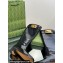Gucci Heel 3.5cm Women's Retro G Boots in Crinkle Patent Leather Black 2024