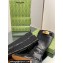 Gucci Heel 3.5cm Women's Retro G Boots in Crinkle Patent Leather Black 2024