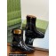 Gucci Heel 3.5cm Women's Retro G Ankle Boots 750494 in Crinkle Patent Leather Black 2024
