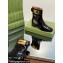 Gucci Heel 3.5cm Women's Retro G Ankle Boots 750494 in Crinkle Patent Leather Black 2024