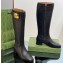 Gucci Heel 3.5cm Women's Retro G Boots in Leather Black 2024