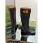 Gucci Heel 3.5cm Women's Retro G Boots in Leather Black 2024