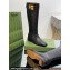 Gucci Heel 3.5cm Women's Retro G Boots in Leather Black 2024