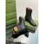 Gucci Heel 3.5cm Women's Retro G Ankle Boots in Leather Black 2024