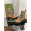 Gucci Women's Lace-up Ankle Boots in GG Canvas and Leather Brown 2024
