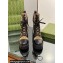 Gucci Women's Lace-up Ankle Boots in Jumbo GG Canvas and Leather Black 2024