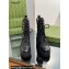 Gucci Women's Lace-up Ankle Boots in Black GG Canvas and Leather Black 2024