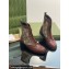 Gucci Heel 4cm Women's Lace-up Ankle Boots in GG Canvas and Leather Brown 2024