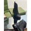 Gucci Heel 4cm Women's Lace-up Ankle Boots in GG Canvas and Leather Black 2024