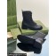 Gucci Heel 4cm Women's Lace-up Ankle Boots in GG Canvas and Leather Black 2024