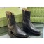 Gucci Heel 4.5cm Women's Horsebit Almond-Toe Ankle Boots in Leather Black 2024