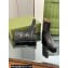Gucci Heel 4.5cm Women's Horsebit Almond-Toe Ankle Boots in Leather Black 2024