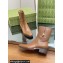 Gucci Heel 4.5cm Women's Horsebit Almond-Toe Ankle Boots in Leather Brown 2024