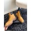 Alexander Wang Throttle Lace-Up Ankle Boots in Nubuck Leather Tan 2024