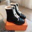 Hermes Fresh Women/Men ankle boots in parachute fabric and calfskin Black with shearling lining 2024
