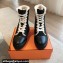 Hermes Fresh Women/Men ankle boots in parachute fabric and calfskin Black with shearling lining 2024