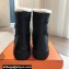 Hermes Fresh Women/Men ankle boots in parachute fabric and calfskin Black with shearling lining 2024