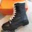 Hermes Fresh Women/Men ankle boots in parachute fabric and calfskin Black with shearling lining 2024