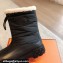 Hermes Journey Women/Men ankle boots in parachute fabric and calfskin Black with shearling lining 2024