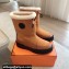 Hermes Journey Women/Men ankle boots in suede calfskin and calfskin Brown with shearling lining 2024