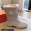 Hermes Journey Women/Men ankle boots in suede calfskin and calfskin Gray with shearling lining 2024