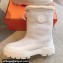 Hermes Journey Women/Men ankle boots in suede calfskin and calfskin Gray with shearling lining 2024