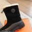 Hermes Journey Women/Men ankle boots in suede calfskin and calfskin Black with shearling lining 2024