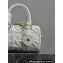 Dior Groove 16 Bag in White Graphic Cannage Calfskin 2024