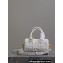 Dior Groove 16 Bag in White Graphic Cannage Calfskin 2024