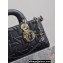 Dior Medium Lady D-Joy Bag in Black Graphic Cannage Calfskin 2024