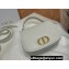 Dior Medium 30 Montaigne Avenue Top Handle Bag in White Ribbed Calfskin 2024