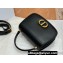 Dior Medium 30 Montaigne Avenue Top Handle Bag in Black Ribbed Calfskin 2024