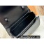Dior Medium 30 Montaigne Avenue Top Handle Bag in Black Ribbed Calfskin 2024