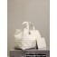Dior Large Dior Toujours in White Graphic Cannage Calfskin 2024