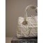 Dior Medium Dior Toujours in White Graphic Cannage Calfskin 2024
