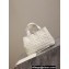 Dior Medium Dior Toujours in White Graphic Cannage Calfskin 2024