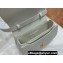 Dior Small 30 Montaigne Avenue Top Handle Bag in White Ribbed Calfskin 2024