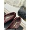 Chanel Heel 7cm Calfskin & Lambskin Quilting Pumps G45879 Burgundy 2024