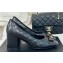 Chanel Heel 7cm Calfskin & Lambskin Quilting Pumps G45879 Black 2024