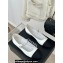 Chanel Silk Satin, Grosgrain & Strass Mary Janes G45877 White 2024