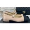 Chanel Silk Satin, Grosgrain & Strass Mary Janes G45877 Beige 2024