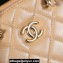 Chanel Shiny Lambskin & Gold-Tone Metal Small Tote Bag AS5130 Beige 2024